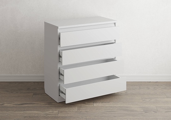 Комод Aksel 4 ящика (белый)